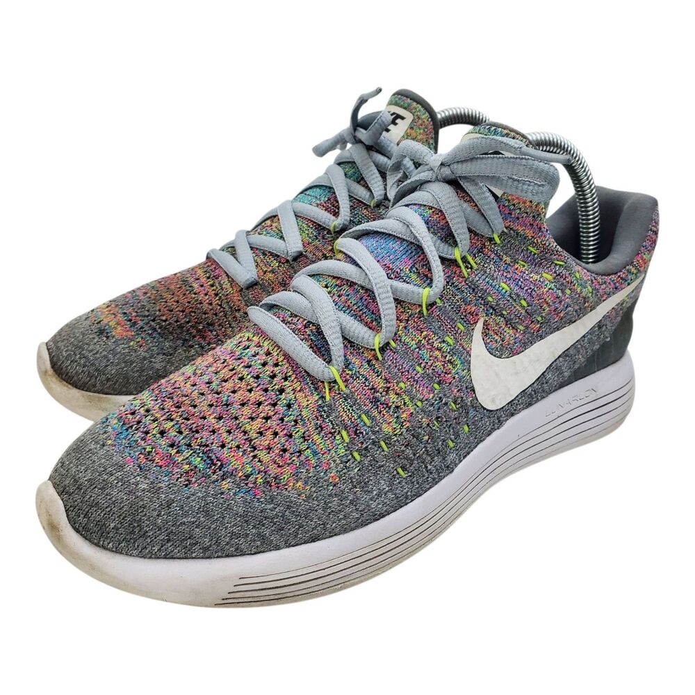 NIKE Shoes LUNAREPIC LOW FLYKNIT 2 Womens Size 9.5 COOL GRAY Running 863780-003